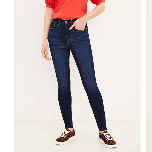 LOFT Denim - NWT Ann Taylor Loft High Waist Sculpt Jeggings in Dark Indigo Wash